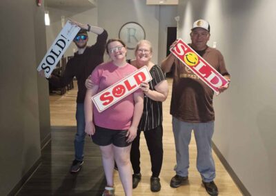 happy clients celebrate